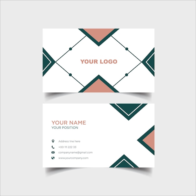 Diseño único de tarjeta de visita