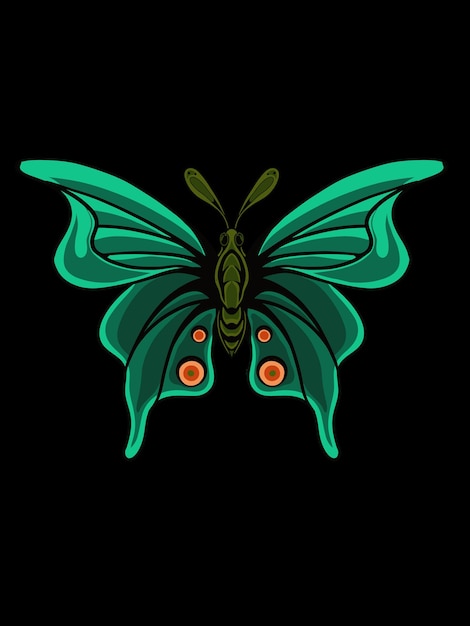 Diseño único de vector de mariposa con hermosos colores