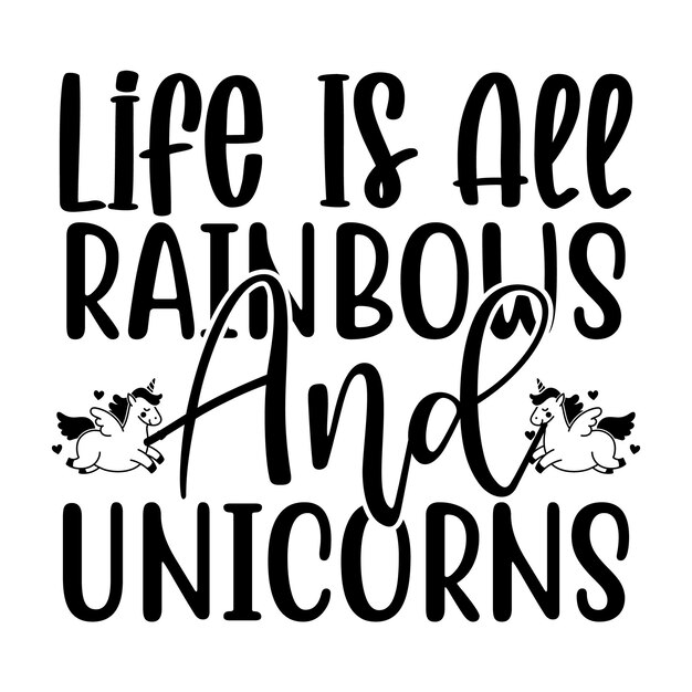 Diseño de Unicornio SVG