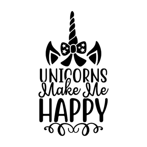 Diseño de Unicornio SVG