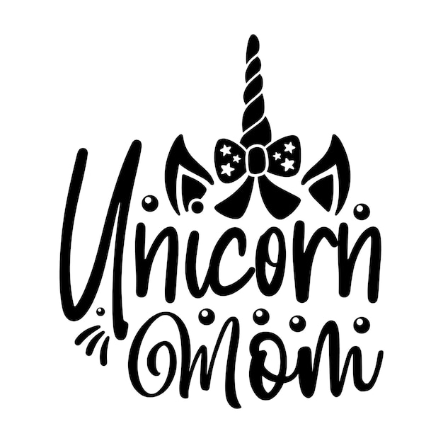 Vector diseño de unicornio svg