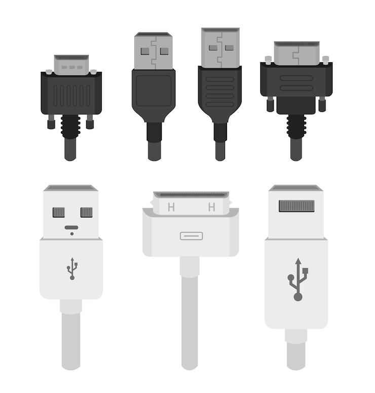 Vector diseño usb