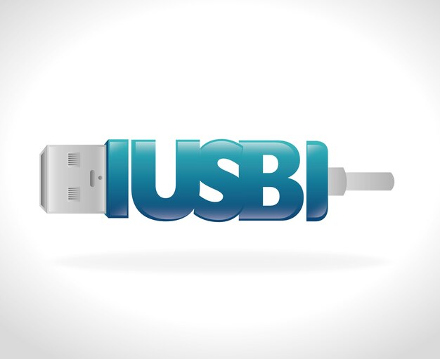 Vector diseño de usb