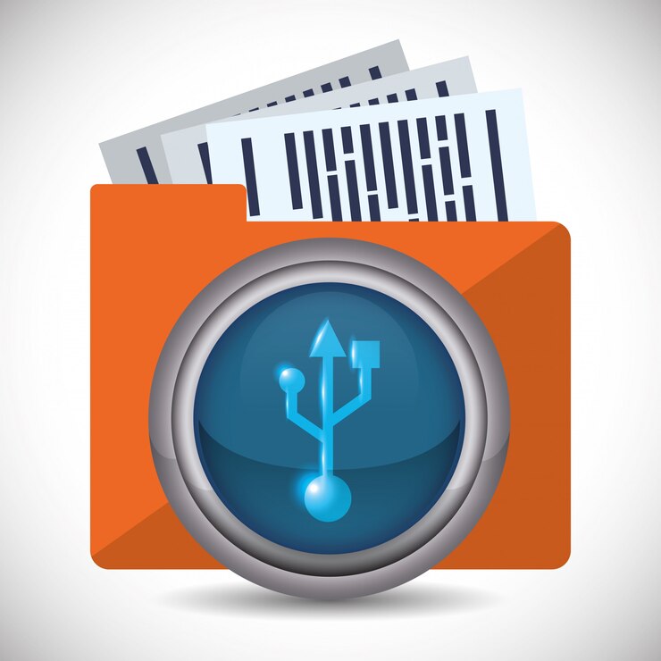 Vector diseño usb