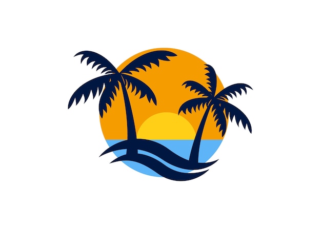 Diseño de vacaciones de verano Etiqueta