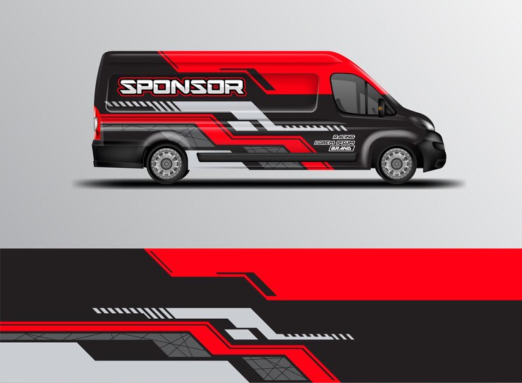 Diseño Van Wrap Livery listo para usar para automóviles