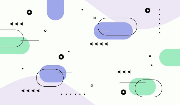 Diseño de vector abstracto limpio moderno para el fondo con colores geométricos y lindos
