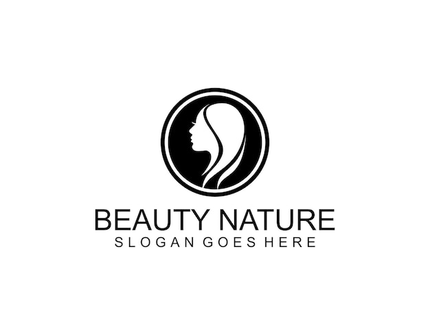 Diseño de vector aislado de logotipo de salón de belleza
