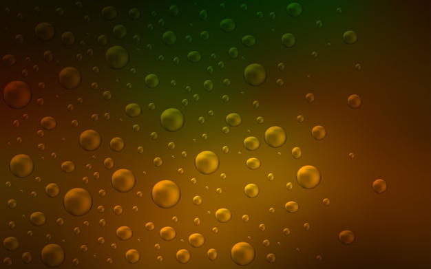 Diseño de vector amarillo con formas de círculo