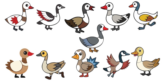 Diseño de vector de animales de Canada Goose
