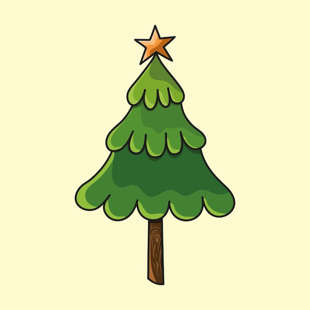 Vector diseño de vector de árbol de navidad