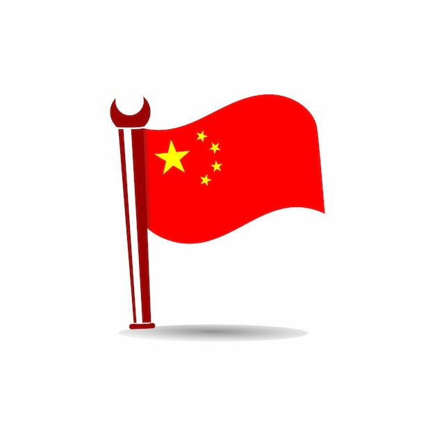 Diseño de vector de bandera china