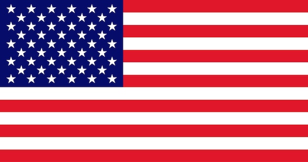 Diseño de vector de bandera nacional de EE. UU.