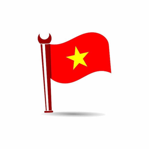 Diseño de vector de bandera de vietnam