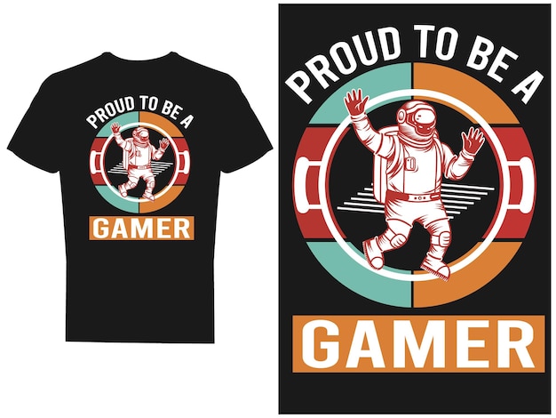 Vector diseño y vector de camiseta de juego.