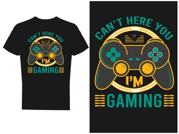 Diseño y vector de camiseta de juego.