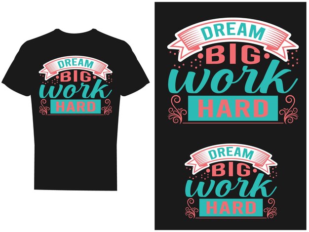 Vector diseño y vector de camiseta motivacional.