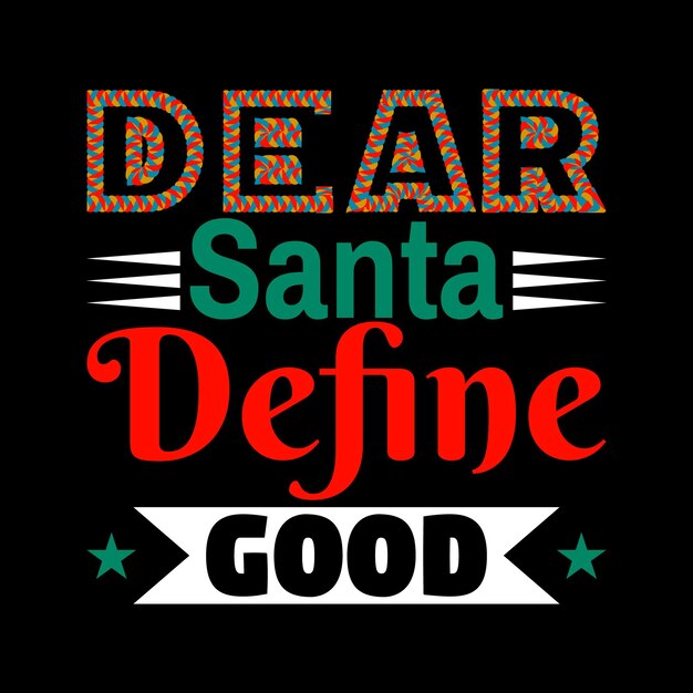 DISEÑO DE VECTOR DE CAMISETA DE NAVIDAD
