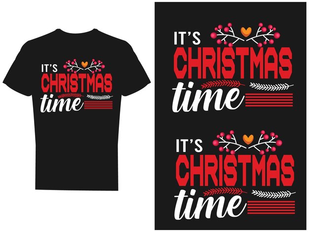 DISEÑO Y VECTOR DE CAMISETA DE NAVIDAD