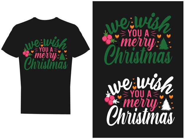 DISEÑO Y VECTOR DE CAMISETA DE NAVIDAD