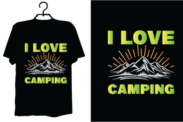 Diseño de Vector Camping svg Camiseta de campamento Circuito de campamento svg