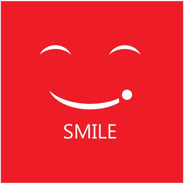 Diseño de vector de cara feliz sonrisa