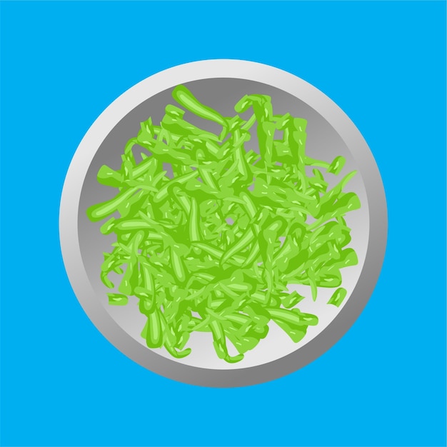 Vector diseño de vector de comida asiática de chile verde