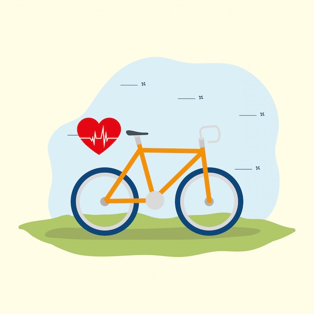 Diseño de vector de concepto de estilo de vida saludable