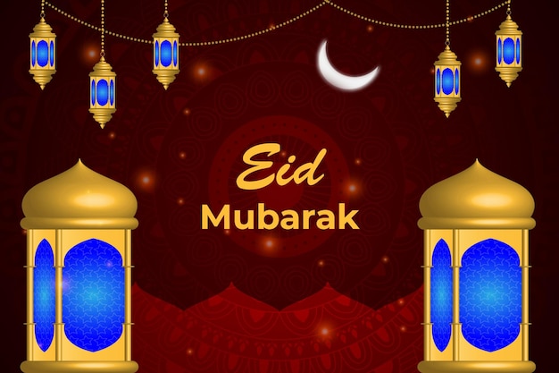 Diseño de vector creativo eid mubarak