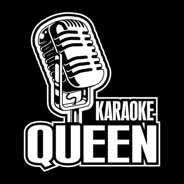 Diseño de vector creativo de tipografía de canción para pod