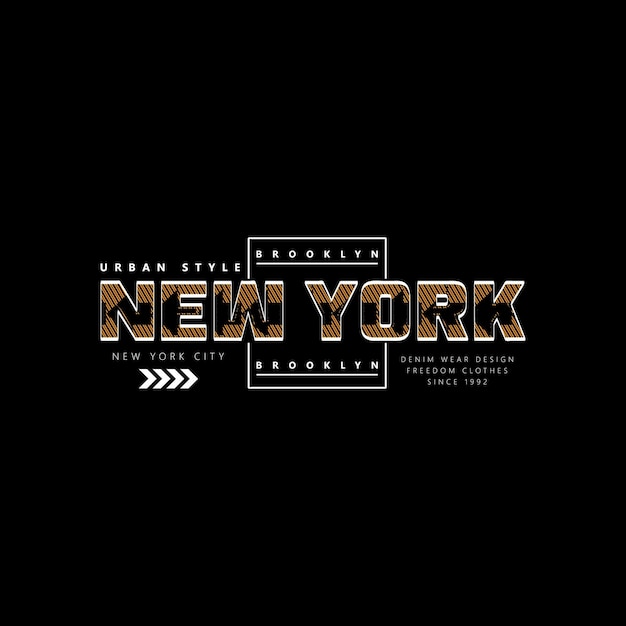 Diseño de vector de diseño de camiseta de nueva york