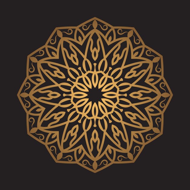 diseño de vector de diseño de fondo de mandala ornamental de lujo