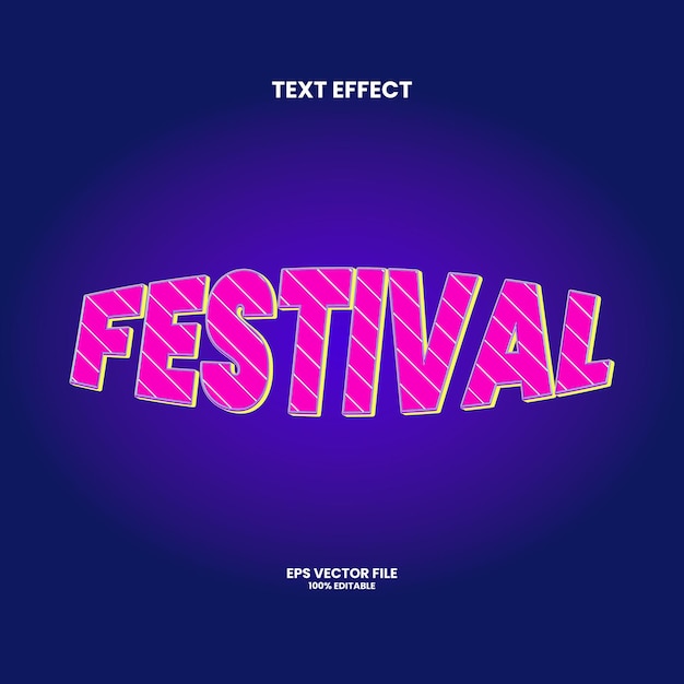 diseño de vector editable de efecto de texto