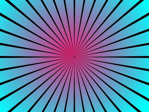 Diseño del vector de estallido solar radiante