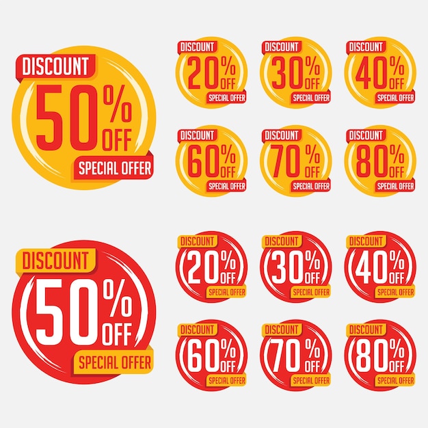 diseño de vector de etiqueta de oferta especial