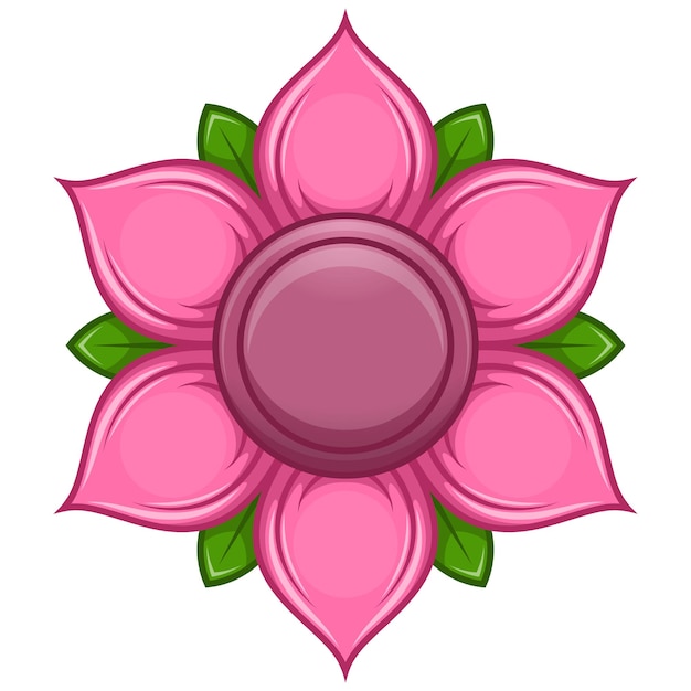 Diseño de vector de flor de loto