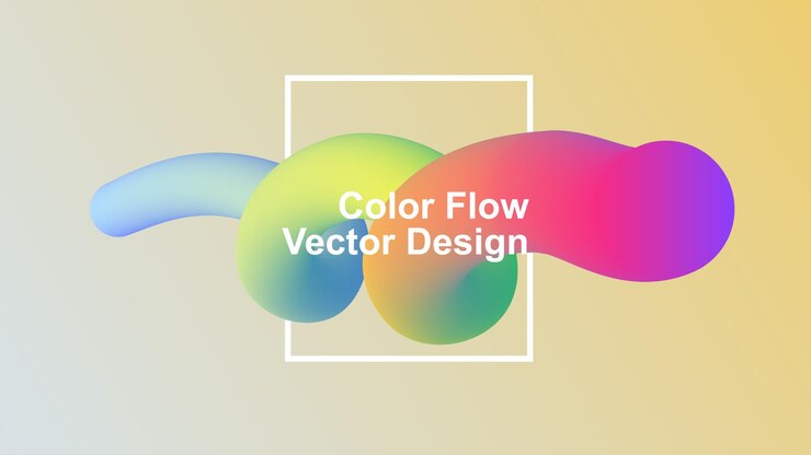 Vector diseño de vector de flujo de color