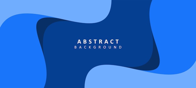 Diseño de vector de fondo abstracto de onda azul moderno y limpio