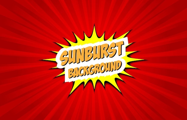 diseño de vector de fondo abstracto sunburst archivo eps editable fácil de usar