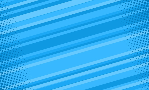 Diseño de vector de fondo azul Comic vacío