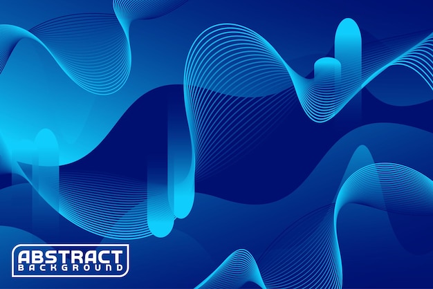 Diseño de vector de fondo azul degradado abstracto