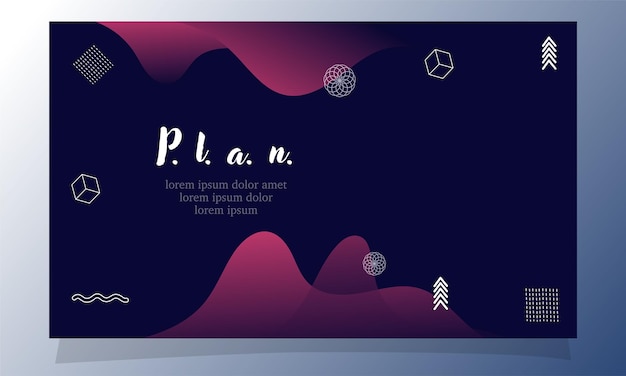diseño de vector de fondo de color degradado fluido abstracto para fondo web de página de destino