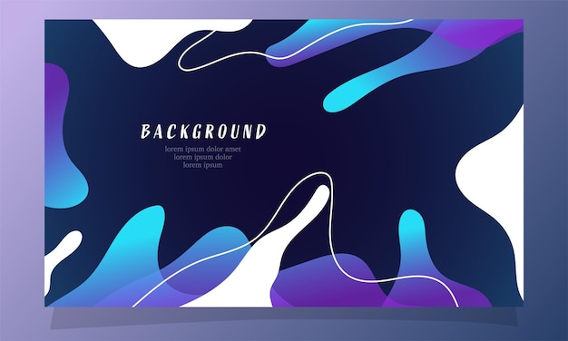 diseño de vector de fondo de color degradado fluido abstracto para fondo web de página de destino