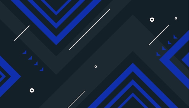 Diseño de vector de fondo elegante negro y azul