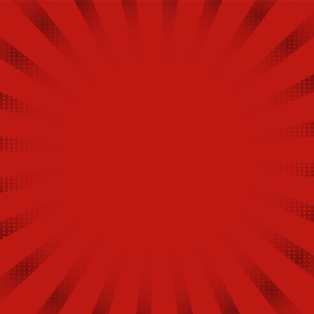 Diseño de vector de fondo de estilo de ráfaga de rayos rojos