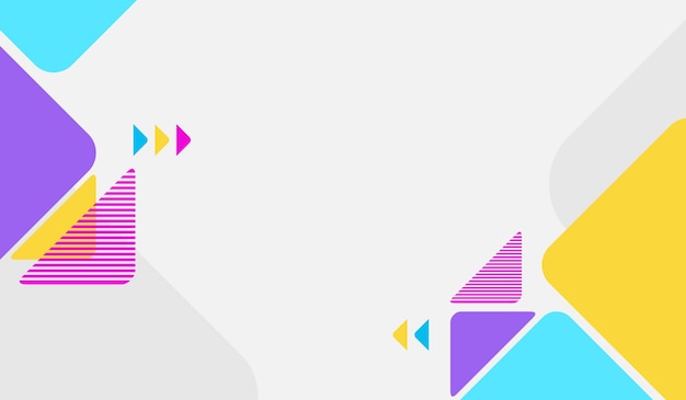 Diseño de vector de fondo de formas coloridas abstractas
