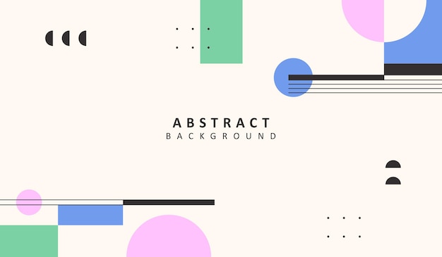 Diseño de vector de fondo geométrico abstracto elegante y simple con color lindo