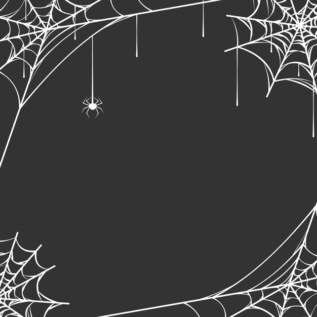 Diseño de vector de fondo de halloween de tela de araña