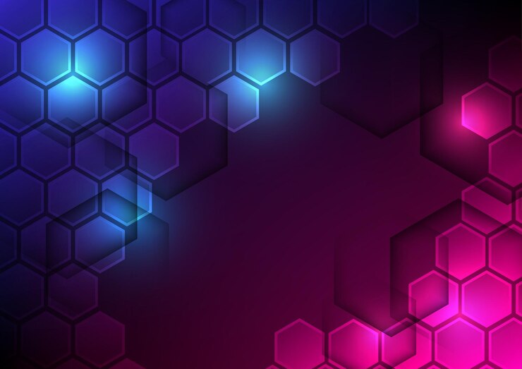 Diseño de vector de fondo hexagonal abstracto