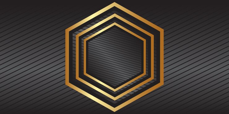 diseño de vector de fondo de hexágono geométrico